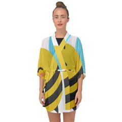 Half Sleeve Chiffon Kimono 