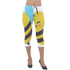 Lightweight Velour Capri Leggings  