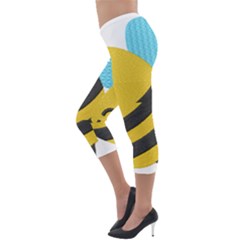 Lightweight Velour Capri Leggings  