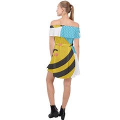 Off Shoulder Chiffon Dress 