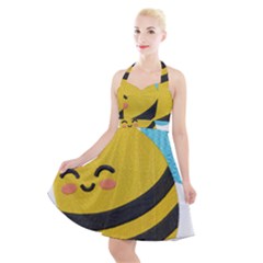 Halter Party Swing Dress  