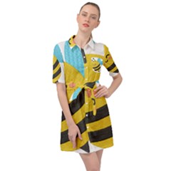 Belted Shirt Dress 