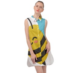 Sleeveless Shirt Dress 