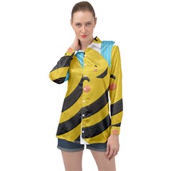 Long Sleeve Satin Shirt 
