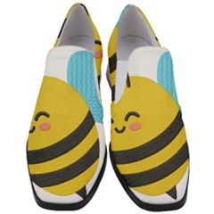 Women Slip On Heel Loafers 