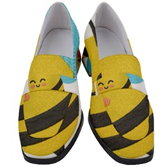 Women s Chunky Heel Loafers 