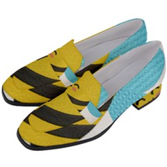 Women s Chunky Heel Loafers 