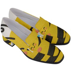 Women s Chunky Heel Loafers 