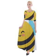 Half Sleeves Maxi Dress 