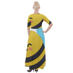 Half Sleeves Maxi Dress 