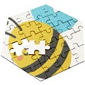 Wooden Puzzle Hexagon 