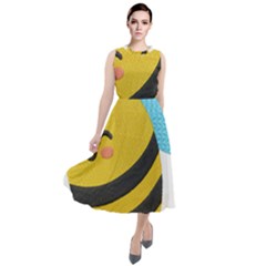 Round Neck Boho Dress 