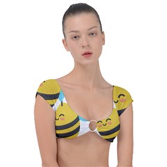 Cap Sleeve Ring Bikini Top 