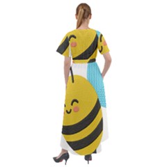 Front Wrap High Low Dress 