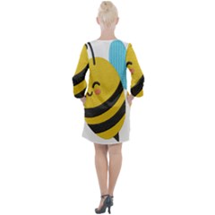 Open Neck Shift Dress 