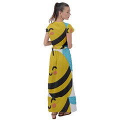 Flutter Sleeve Maxi Dress 