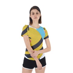 Back Cut Out Sport T-Shirt 