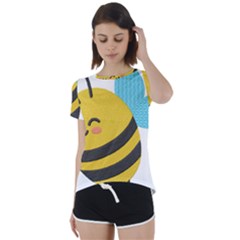 Short Sleeve Open Back T-Shirt 