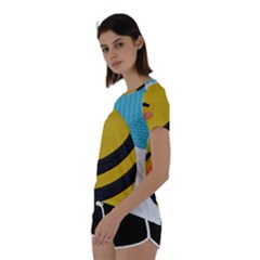 Short Sleeve Open Back T-Shirt 