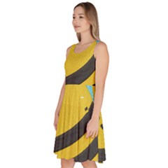 Knee Length Skater Dress With Pockets 