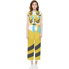 Women s Frill Top Chiffon Jumpsuit 