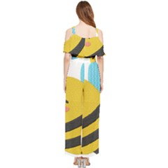 Draped Sleeveless Chiffon Jumpsuit 