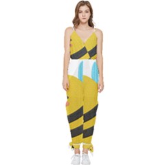 Sleeveless Tie Ankle Chiffon Jumpsuit 
