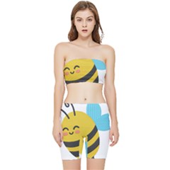 Stretch Shorts and Tube Top Set 
