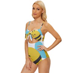 Knot Front One-Piece Swimsuit 