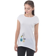 Cap Sleeve High Low Top 