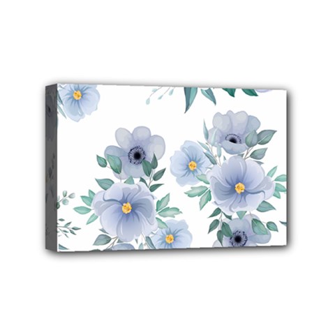 Floral pattern Mini Canvas 6  x 4  (Stretched) from ArtsNow.com