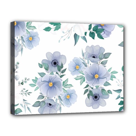 Floral pattern Canvas 14  x 11  (Stretched) from ArtsNow.com