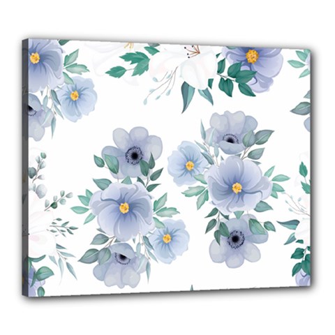 Floral pattern Canvas 24  x 20  (Stretched) from ArtsNow.com