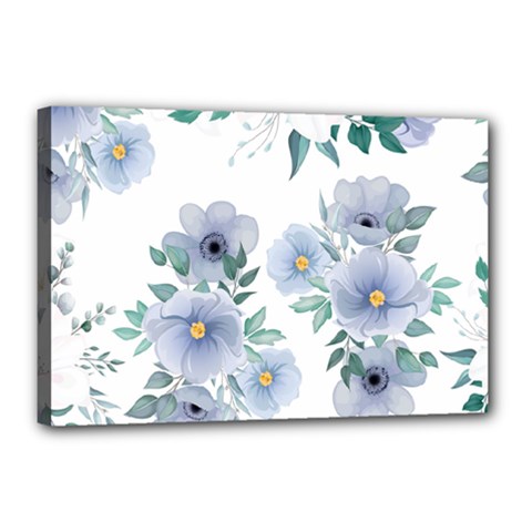 Floral pattern Canvas 18  x 12  (Stretched) from ArtsNow.com