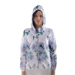 Floral pattern Women s Hooded Windbreaker