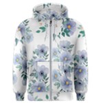 Floral pattern Men s Zipper Hoodie