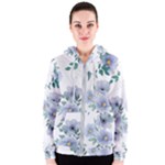 Floral pattern Women s Zipper Hoodie