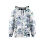 Floral pattern Kids  Zipper Hoodie