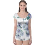 Floral pattern Boyleg Leotard 