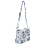 Floral pattern Shoulder Bag with Back Zipper