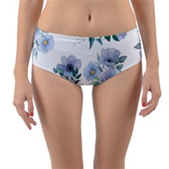 Reversible Mid-Waist Bikini Bottoms 