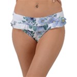 Floral pattern Frill Bikini Bottom