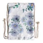 Floral pattern Drawstring Bag (Large)