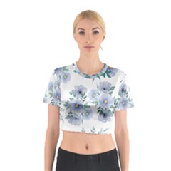 Floral pattern Cotton Crop Top from ArtsNow.com