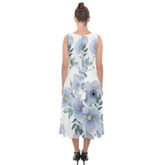 Midi Tie-Back Chiffon Dress 