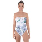 Floral pattern Tie Back One Piece Swimsuit
