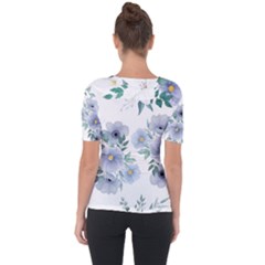 Shoulder Cut Out Short Sleeve Top 