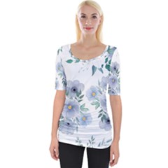 Wide Neckline T-Shirt 