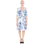 Floral pattern Wrap Up Cocktail Dress