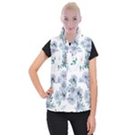 Floral pattern Women s Button Up Vest